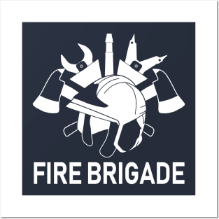 Fire Brigade - Universal modern logo/badge Posters and Art